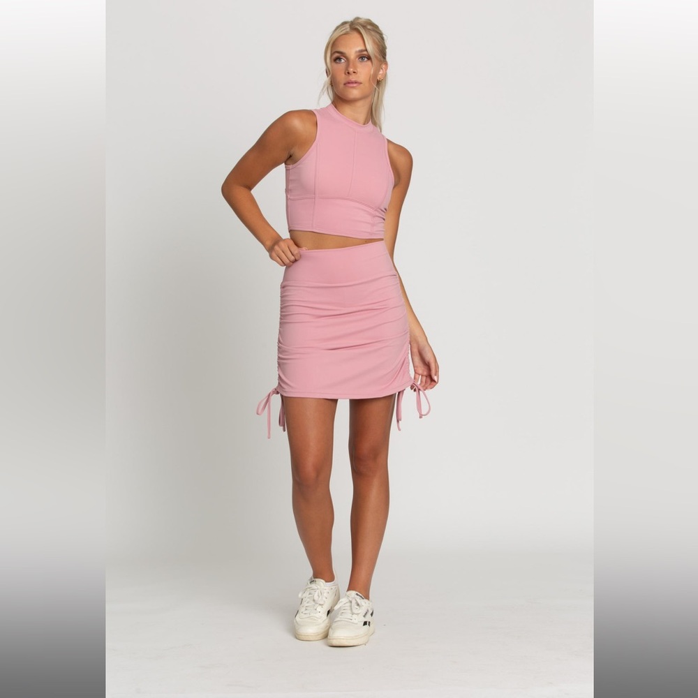Gold Hinge athletic side tie simple skirt